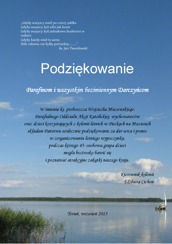 Podziekowanie-kolonie