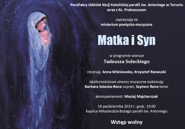 Misterium poetycko-muzyczne MATKA I SYN