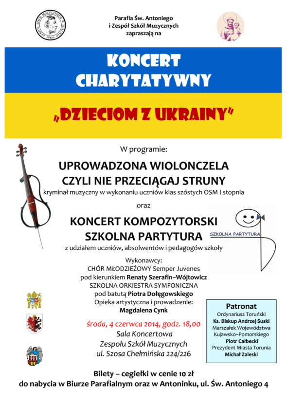 Koncert charytatywny „Dzieciom z Ukrainy”