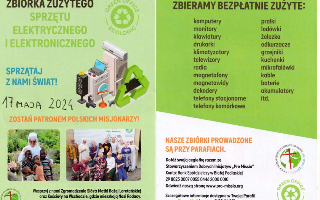 ZBIÓRKA ZUŻYTEGO SPRZĘTU ELEKTRYCZNEGO